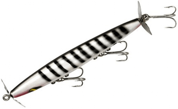 Smithwick Devil Horse 4.5-inch 3/8-ounce White and Black Stripes Soft Plastic Lure