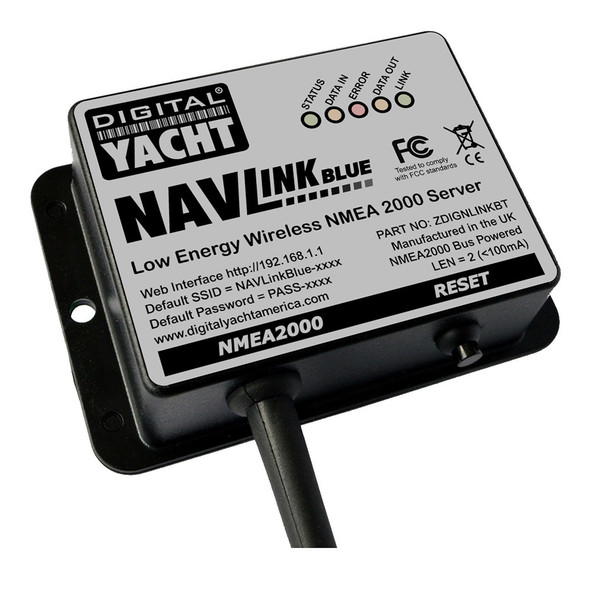 Digital Yacht NavLINK Blue NMEA 2000 to Bluetooth Gateway - Wireless Marine Data Integration