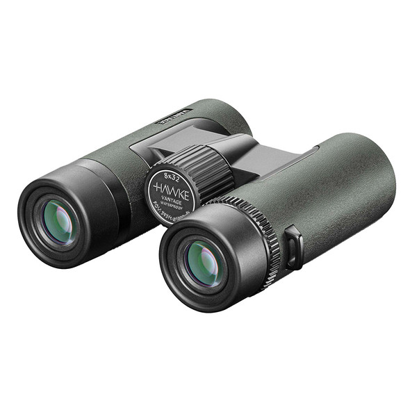 Hawke Optics Vantage 8x32 Green Binoculars - Lightweight and Waterproof for Nature Observation