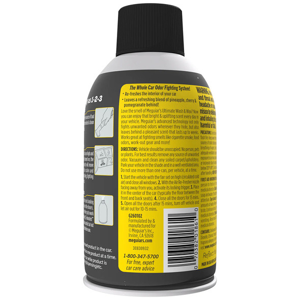 Meguiar's G260102 Ultimate Whole Car Air Re-Fresher Aerosol, 2 oz