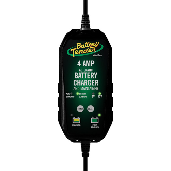 Battery Tender 6V/12V, 4A Lead Acid & Lithium Selectable Battery Charger