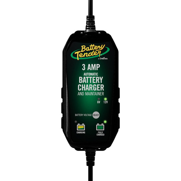 Battery Tender 6V/12V, 3A Selectable Battery Charger – Fast Recharge and Maintenance for Automotive and Marine Batteries