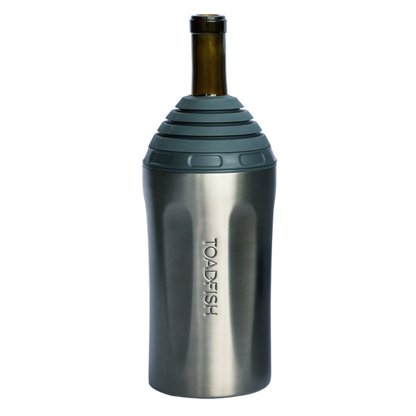 Toadfish Stainless Steel Wine Chiller - Graphite | Double-Walled Insulated Beverage Cooler