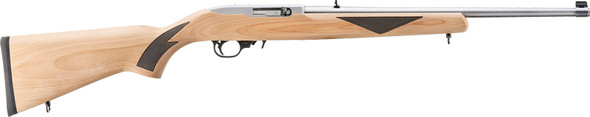 Ruger 10/22 Sporter .22 LR Semi-Automatic Rifle with Hardwood Stock and Stainless Finish