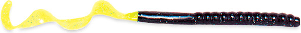 CULPRIT WORMS C720-25 7.5-Inch Worm with Black and Chartreuse Tail