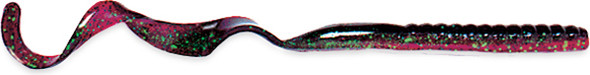 CULPRIT WORMS C720-09 7.5-Inch Red Shad and Green Multicolor Worm