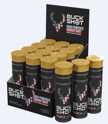Bucked Up Rocket Pop Flavor 2 oz Energy Shots - Includes Display