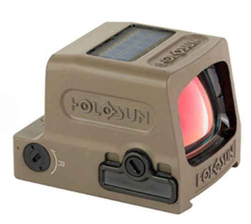 Holosun 509 Enclosed Green Holographic Sight with Titanium Body and FDE Finish