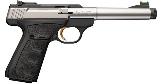 Browning Buckmark Camper UFX .22 Long Rifle Semi-Auto Pistol with Pistol Rug and Fiber Optic Sights 051616490