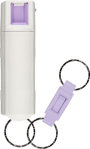 Sabre Glow in the Dark Pepper Spray with Quick Release Key Ring - Compact Self-Defense Tool for Ladies