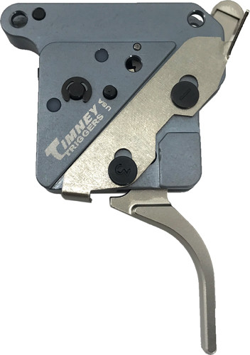 Timney Trigger for Remington 700 - Nickel Finish, All Steel Construction, Straight Shoe, 8 oz to 2 lb Trigger Pull