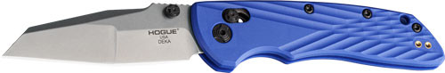 Hogue Deka Able Lock Folder with Stainless Steel Blade and Blue Polymer Handle 24363