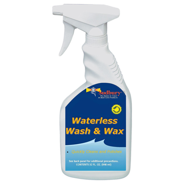 Sudbury Waterless Wash & Wax - 32oz Spray Bottle for Car Detailing and Maintenance