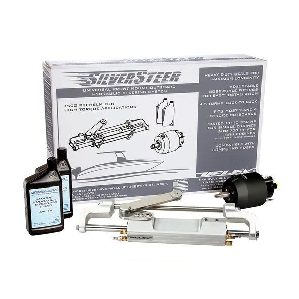 Uflex USA SilverSteer 2TB Universal Front Mount Outboard Hydraulic Tilt Steering System - 1500 PSI V2