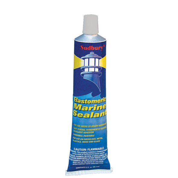 Sudbury Elastomeric 3 oz (89ml) Clear Marine Sealant Tube Part 321