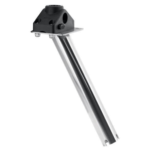 Scotty Big Game 12-Inch Stainless Steel Gimbal Mount with 241L – Heavy Duty Rod Holder for Saltwater Fishing