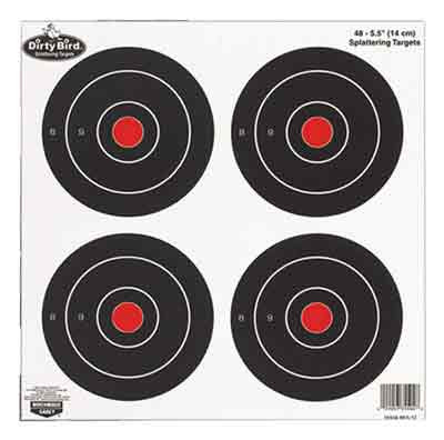 Birchwood Casey Dirty Bird 6-Inch Splattering Targets (12 Sheets per Pack, 6 Packs)