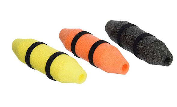 Blakemore BM 6-Inch Rod Floaters Set - Pack of 3 in Assorted Black, Yellow, and Orange Colors