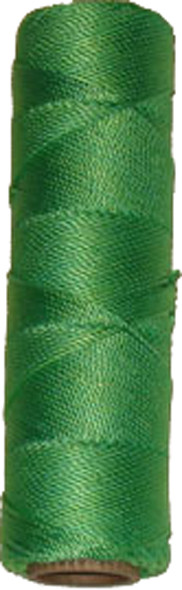 Wallace Cordage GN4-15 Green Twine Braid 1/4 Pound #15 - 133 lb Strength