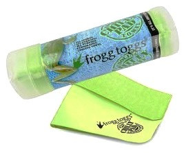 Frogg Toggs Chilly Pad Cooling Towel - 33" x 13" High-Vis Green for Sports and Active Wear