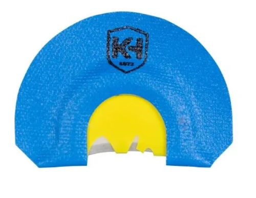Knight and Hale HD Series Mouth Call - Hand Made in the USA, Blue Tape/Latex, Blue/Yellow