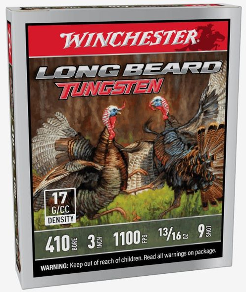 Winchester Ammunition Long Beard TS17 .410 Bore 3-inch 1100 FPS #9 Non-Toxic Shotshells