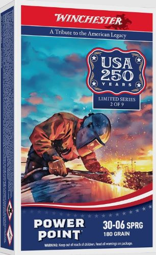 Winchester Ammunition Super-X 30-06 Springfield 180-Grain Jacketed Soft Point, 2700 FPS, 250th Commemorative