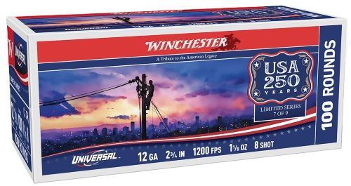 Winchester Ammunition U128AV Light Target 12 Gauge 250th Commemorative Shotshells