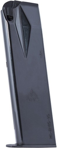 Mec-Gar Magazine for Ruger P85/89/93/94/95/PC9 9mm Luger - 15 Rounds, Blued Steel, Made in Italy