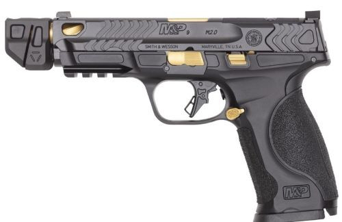 Smith & Wesson PC M&P9 M2.0 Metal 9mm Optic-Ready Pistol with Gold PVD Spiral Barrel
