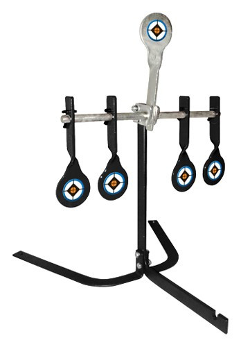 Do All Traps Do-All Steel Target Reactive with Flip-Up Hanging Targets for .22 Auto Shooting Practice