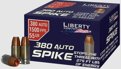 Liberty SPIKE .380 ACP 55 Grain Copper Solid Ammunition - Reloadable