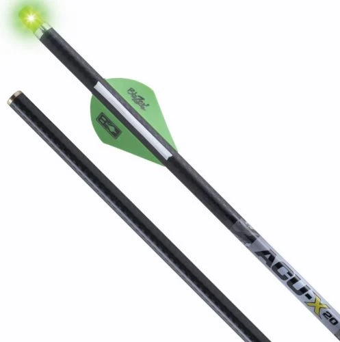 TEN POINT HEA-799.3 XBOW Arrows - 20 Inch Carbon Fiber Shafts for Rail-Less Bows