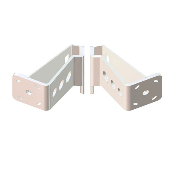 Power-Pole Dual-Braced S-8-6 Side-Mounted Adapter Plate Kit in White