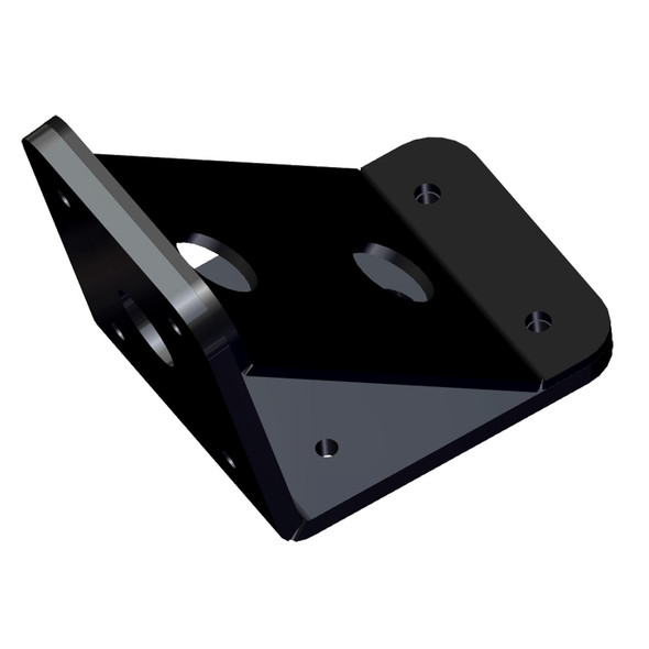 Power-Pole Deck Mount with 0-Inch Setback and 6-Inch Rise in Black – Model PKB-D-0-4-U-BK