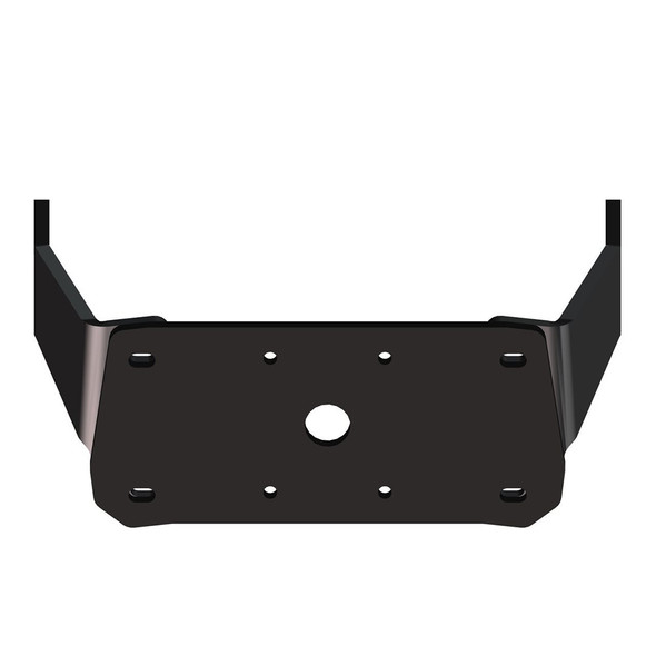Power-Pole Pontoon Mount with 17.5-19 Inch Riser - Black | Model PK-P-17519-BK