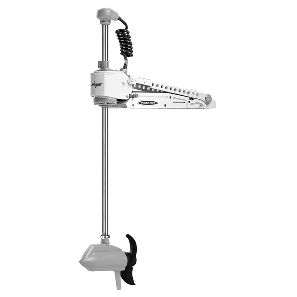 Power-Pole MOVE ZR Trolling Motor - 24/36V, 60-Inch Shaft, White with Lowrance HDI xSonic Transducer