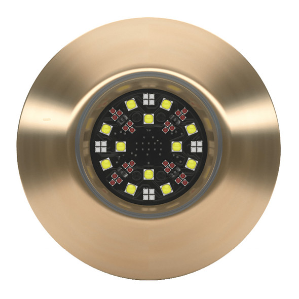 Lumishore EOS TIX404 Interchangeable Thru-Hull Underwater Light with RGBW Color Change and 7,500 Lumens