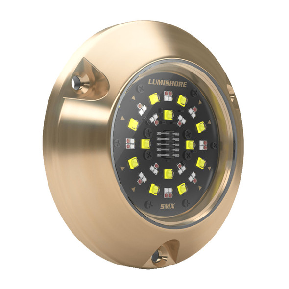Lumishore EOS SMX154 Single Surface Mount Light – Full Color Underwater LED Lighting for Boats
