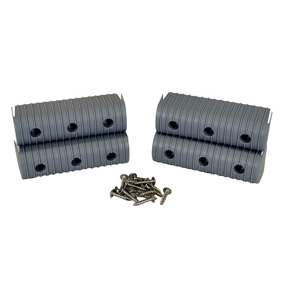 Caliber BunkWrap End Cap 2x6 Grey Accessory Kit with Stainless Steel Hardware – 4-Pack