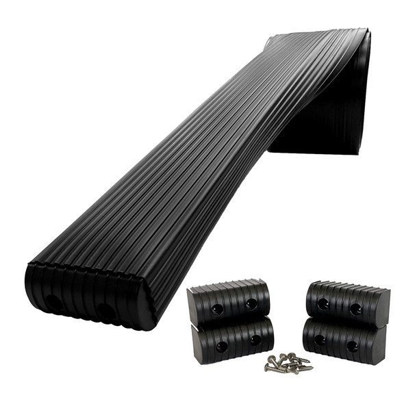 Caliber BunkWrap Kit - Black 16 ft x 2 in x 4 in Roll with Stainless Steel Hardware