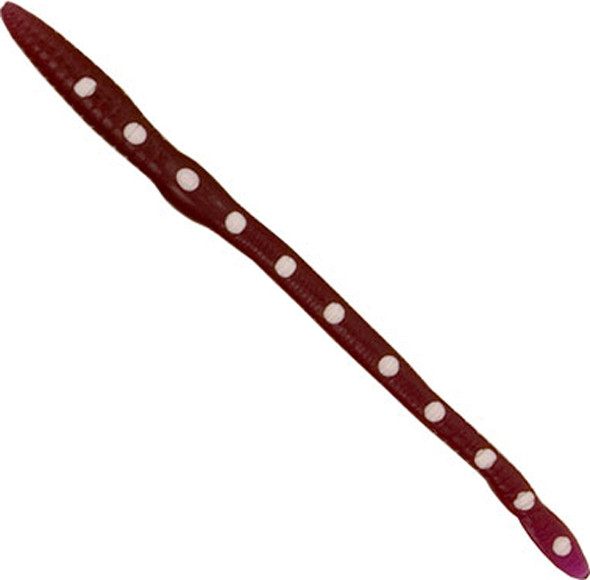 Creme Lures CREM SCOUND 8-Inch Soft Baits with Purple and White Dots, 9-Pack