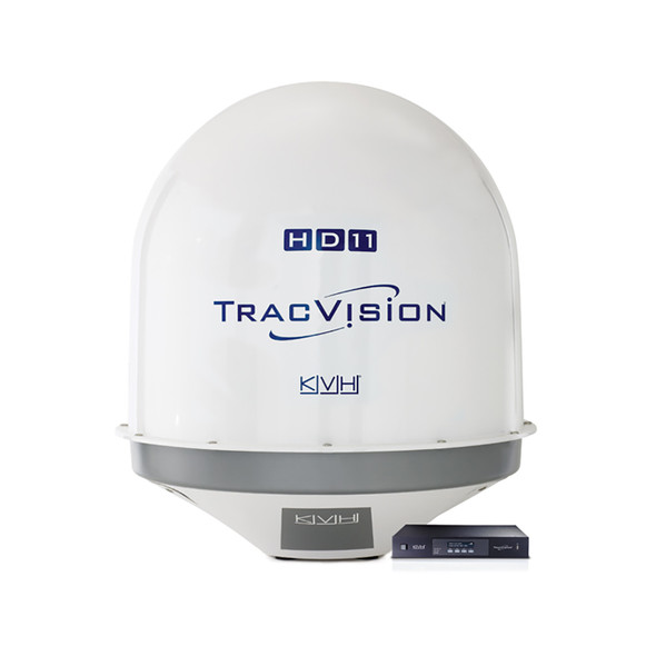 KVH TracVision HD11 Satellite TV System with IP Control Unit and World LNB