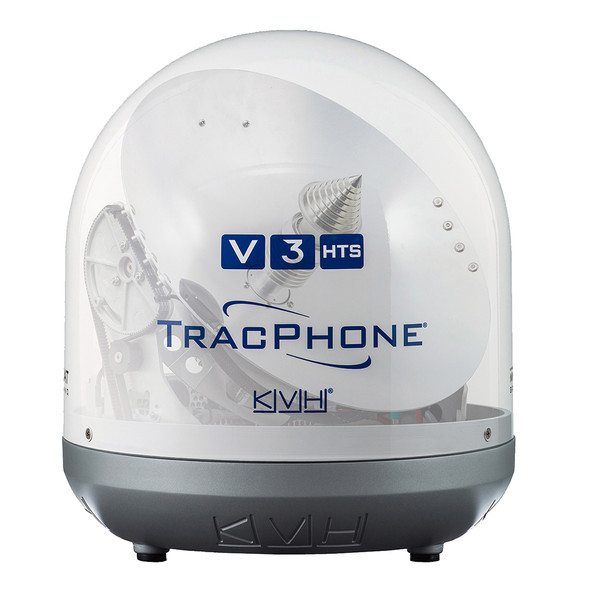 KVH TracPhone V3-HTS Ku-Band 14.5-Inch Mini-VSAT Marine Satellite Communications System