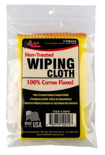 Pro-Shot Products Non-Treated Cotton Flannel Wipes - Gentle and Soft Cleaning Cloths
