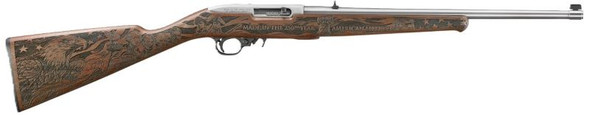 Ruger 10/22 .22 Long Rifle Stainless Sporting Rifle with Walnut Stock and Engraved Finish