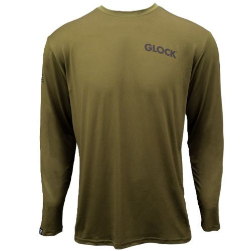 Glock Performance Long Sleeve T-Shirt in Military Green, XX-Large