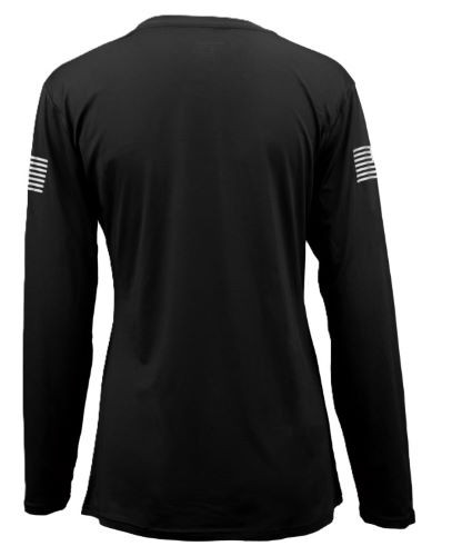 Glock Ladies Performance Long Sleeve T-Shirt - Medium Black Cotton