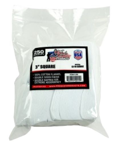 Pro-Shot Products 3-Inch Cotton Cleaning Patch with Superior Weave Technology