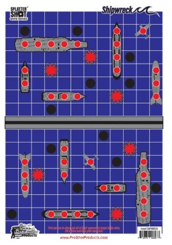 Pro-Shot Products Splattershot Target 12" x 18" (8 Pack) - Paper Shooting Targets for Precision Practice